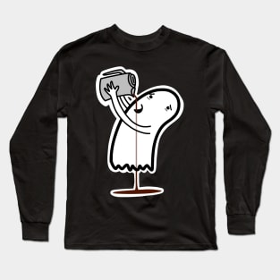 Coffee Ghost Long Sleeve T-Shirt